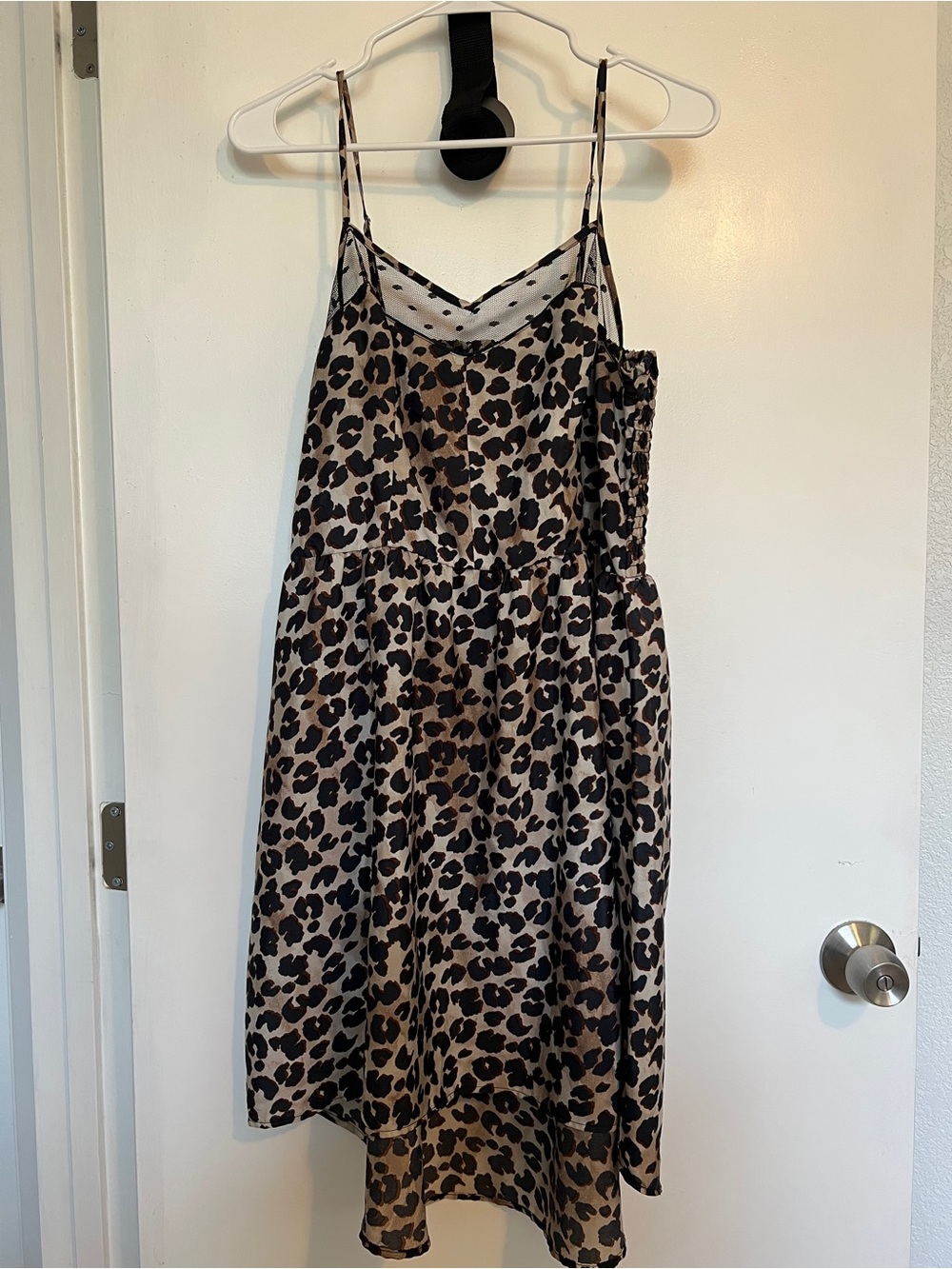 Xhilaration Leopard-Print Slip Dress - Tan & Black
